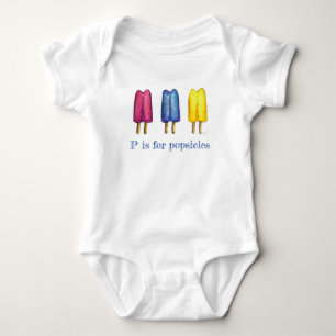 Body P est pour Popsicles Twin Pop Ice Lolly Letter ABC