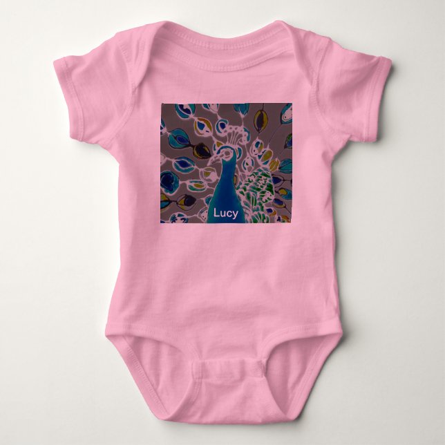 Body © P Wherrell Vêtements de fille Creeper paon (Devant)
