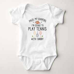 Body Pack mes Diapeurs Je vais jouer au tennis avec pap
