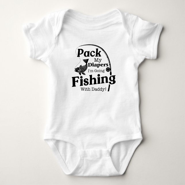Body Pack Mes Diapeurs Je Vais Pêcher (Devant)