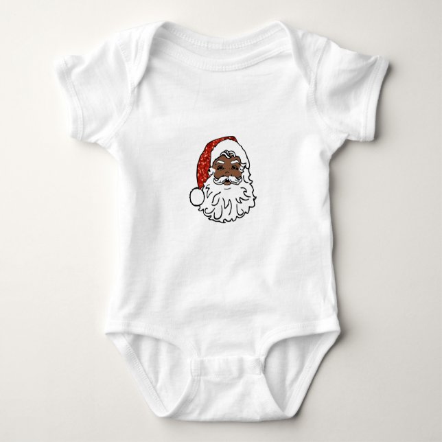 Body paillettes noir santa claus (Devant)