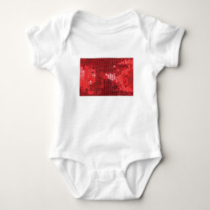 Body paillettes rouges brillantes