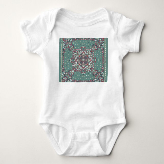 Body Paisley Bandana Imprimer : Écharpe à cou de soie (Devant)
