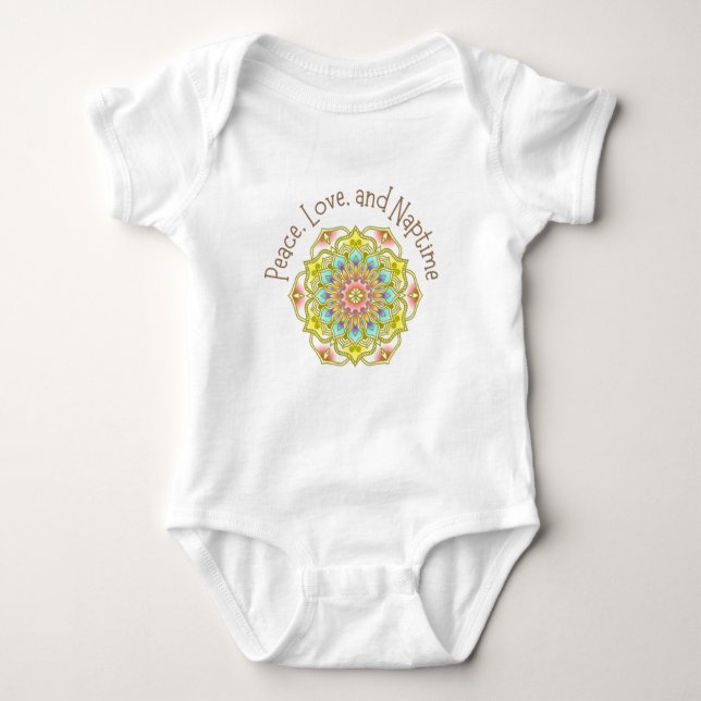 Body Paix, Amour et Naptime Mandala Classic Toddler (Devant)