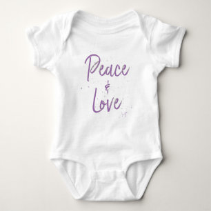 Body PAIX et amour-violet