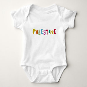 Body PALESTINE Nom Arabe Coloré 