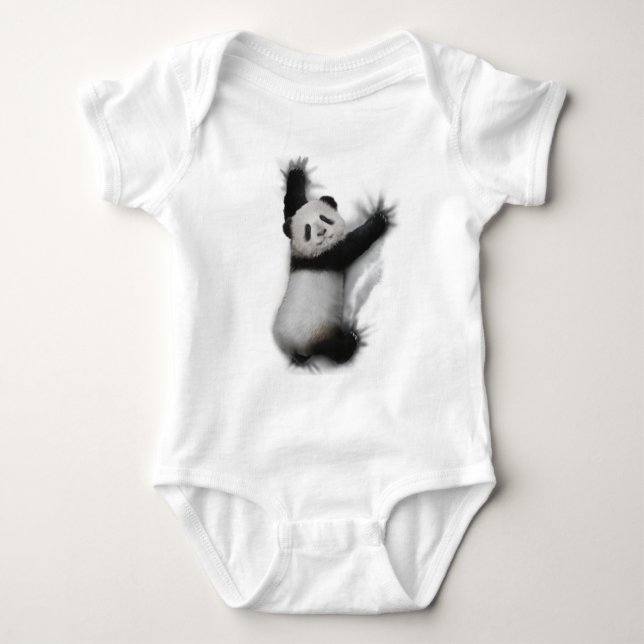 Body Panda Chemise Humoristique Graphisme Animal T-Shir (Devant)