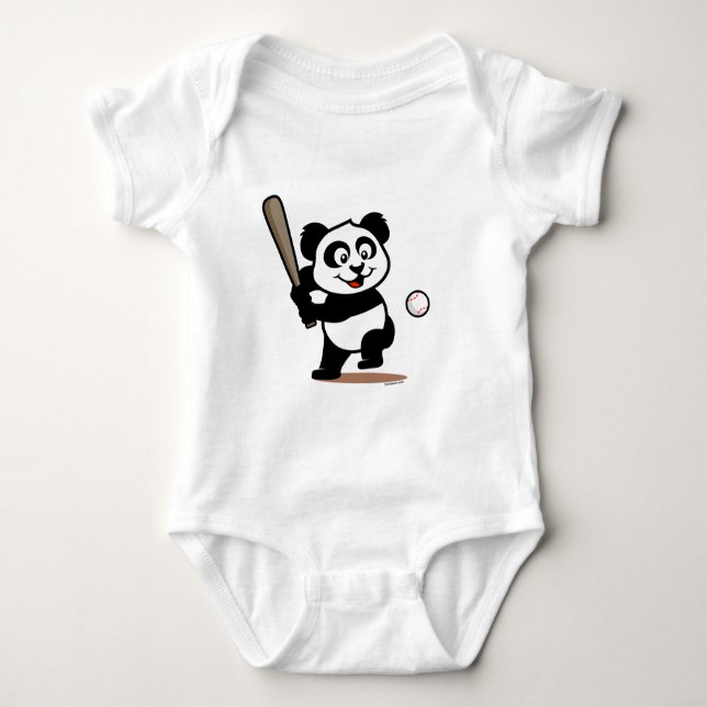 Body Panda de baseball mignon (Devant)