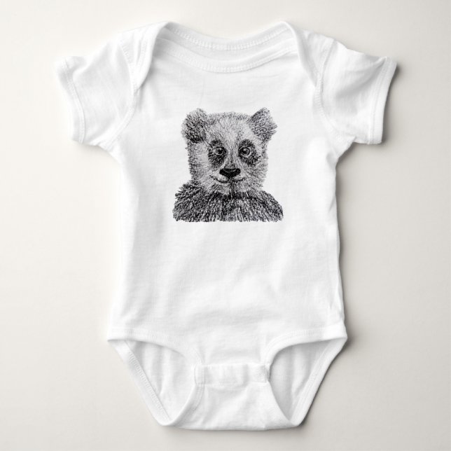 Body Panda dessin Baby Jersey Bodysuit (Devant)