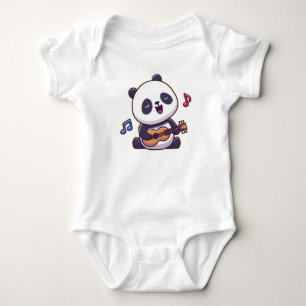 Body Panda drôle jouant de la musique, Panda mignon, Ou