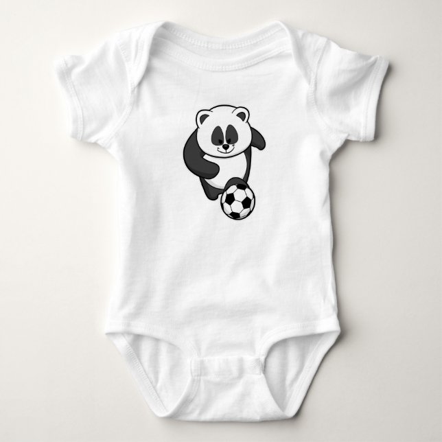 Body Panda en tant que joueur de football au football (Devant)