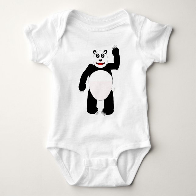 Body Panda illustration Design Bébé Jersey Bodysuit (Devant)