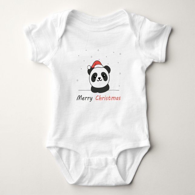 Body Panda Noël Neige Animaux d'hiver Pandas (Devant)