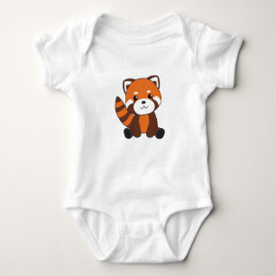 Body Panda Rouge Cute Animaux Pour Enfants Kawaii
