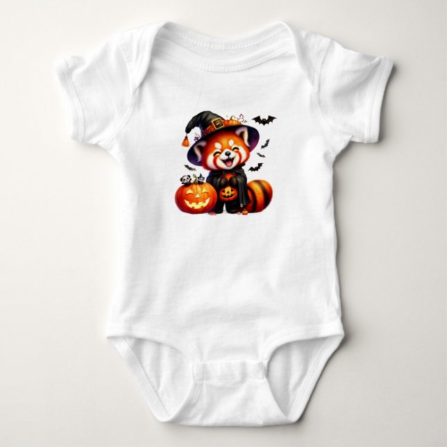 Body Panda rouge d'Halloween mignonne (Devant)