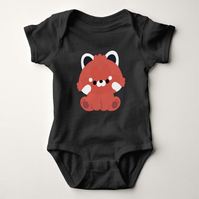 Body Panda rouge mignonne (Devant)