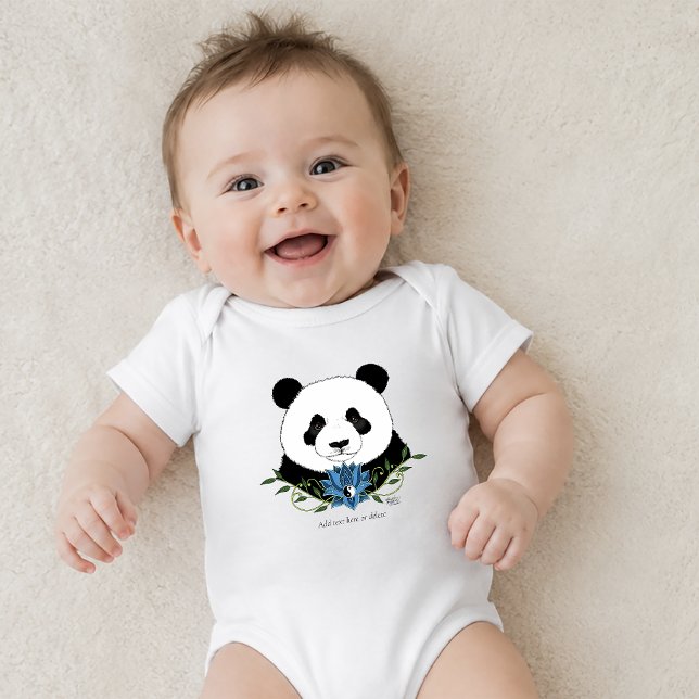 Body Panda Zen Ours Lotus Bleu Yin Yang Vert (Créateur téléchargé)