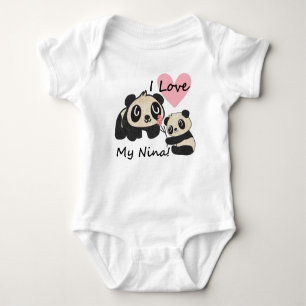 Body Pandas I Love My Nina Baby Bodysuit