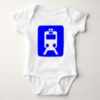 Panneau du train - Bleu
