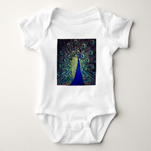 Body Paon bleu cobalt (Devant)