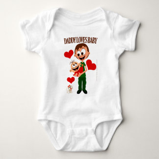 Body Papa aime bébé - Corps de bébé 01 - Blanc