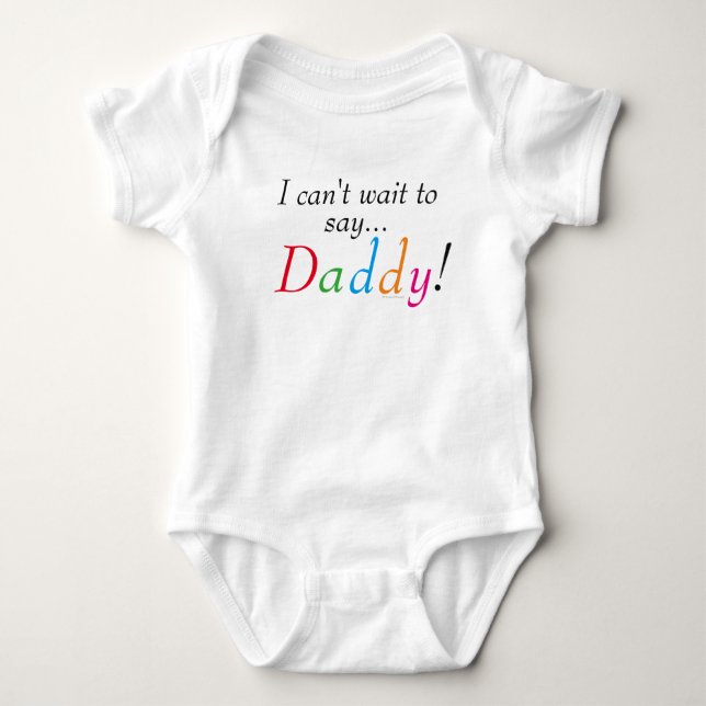 Body Papa dit une chemise bébé amusante (Devant)