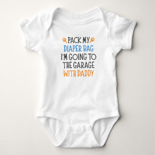 Body Papa mécanicien drôle bébé citation