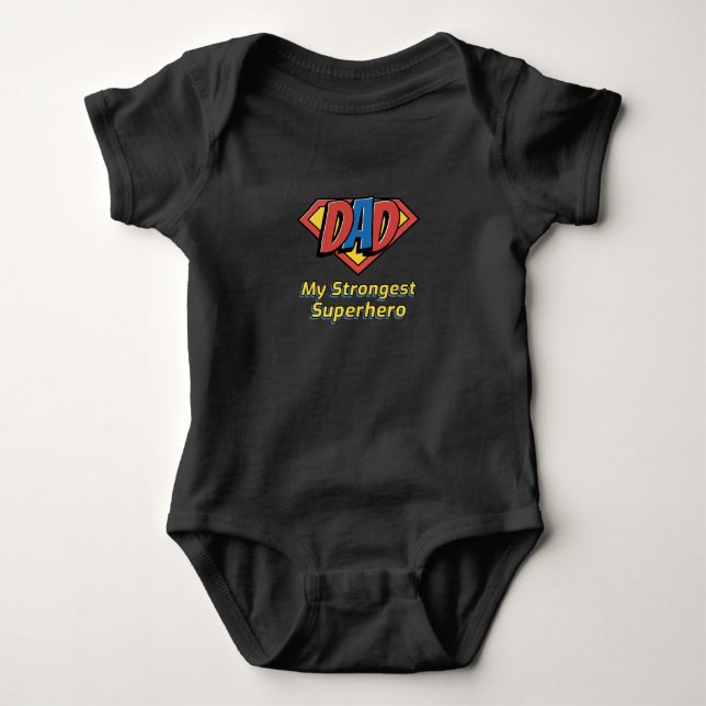 Body PAPA Mon super-héros le plus fort (Devant)