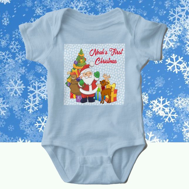 Body Papa Noël avec nom personnalisé du premier bébé de (Créateur téléchargé)