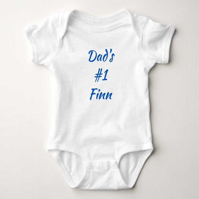 Body Papa's #1 Finn Finlandais Baby One-Piece Bodysuit  (Devant)