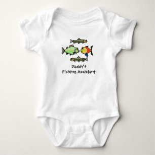 Body Papa's Fishing Assistant Baby Shirt Customiser It