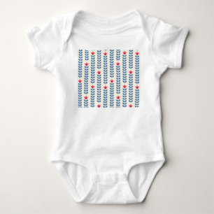 Body Papier peint géométrique scandinave floral