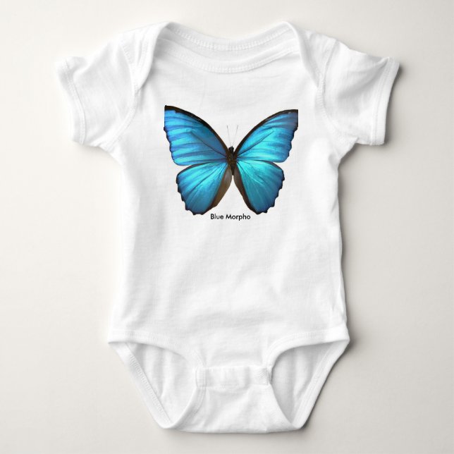 Body Papillon bleu Morpho (Devant)