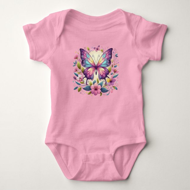 Body Papillon mignon et coloré (Devant)