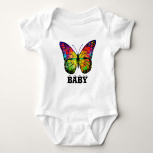 Body Papillon moderne arc-en-ciel coloré Personnalisabl