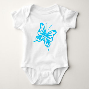 Body Papillon rétro - Ciel bleu