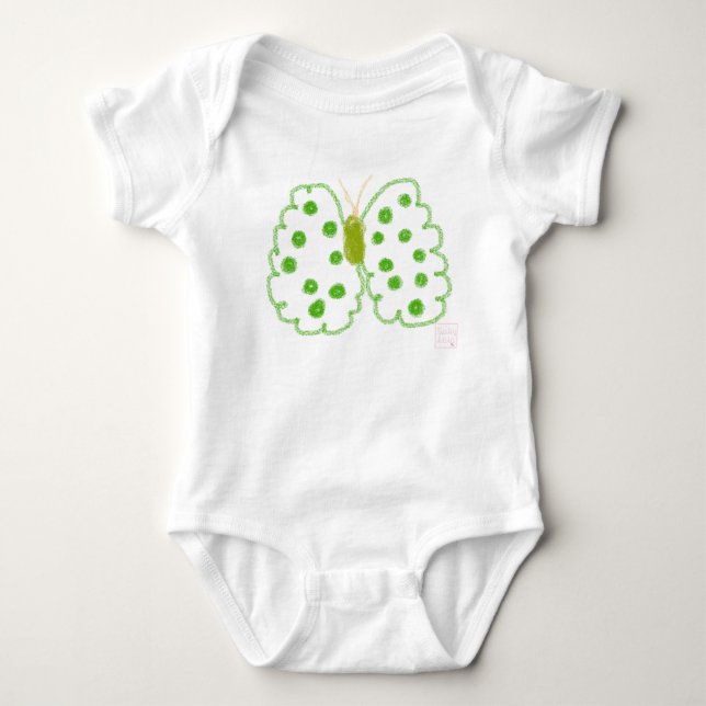 Body Papillon vert par BabyLaia (Devant)