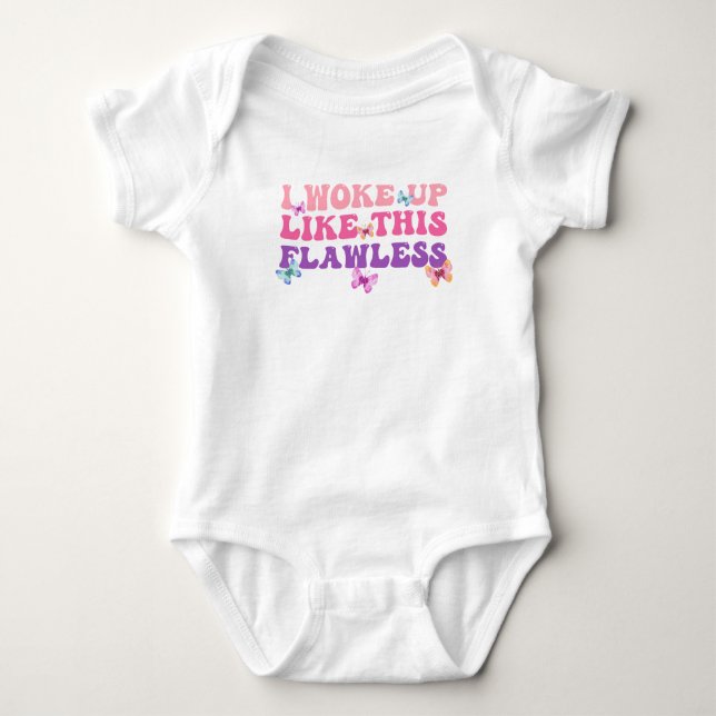 Body Papillons Impeccables Aquarelle Mignon Groovy (Devant)