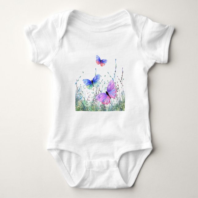 Body Papillons volants Bodysuit bébé (Devant)