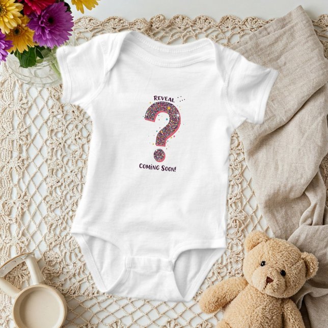 Body Para Bebé Reveal Coming Soon Bodysuit Announc (Créateur téléchargé)