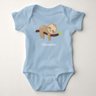 Body Paresseux mignon sur un arbre Illustration d'anima