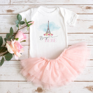 Body Paris Tour Eiffel Bonjour Bébé Baby Bodysuit