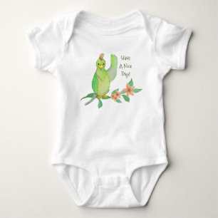 Body Parrot Vert, Avoir Un Beau Jour Bébé Jersey Bodysu