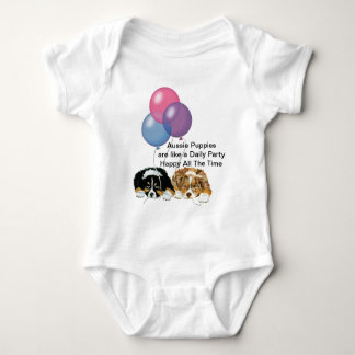 Body Partie quotidienne de chiots australiens de berger