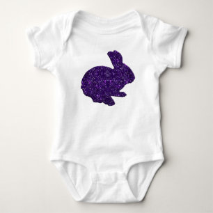 Body Parties scintillant violet Silhouette Lapin de Pâq