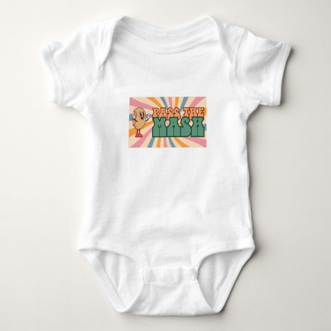 Body "Pass the Mash" Retro Baby Bodysuit (Devant)