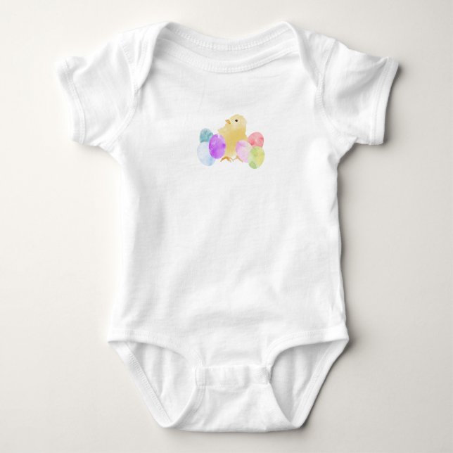 Body Pastel Chick avec Oeufs Design (Devant)