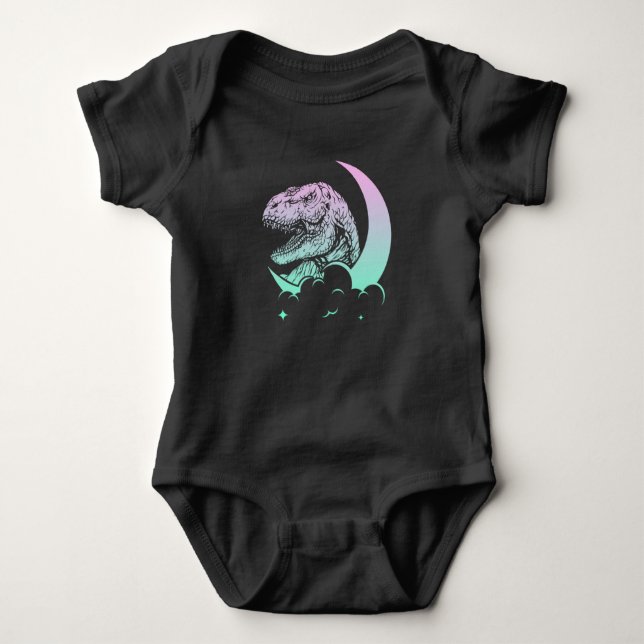 Body Pastel Goth Trex Moon Wiccan Dinosaures (Devant)