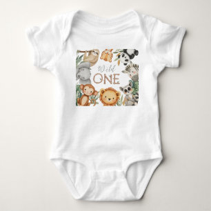 Body Pastel Tropical Wild One Jungle Safari Animaux