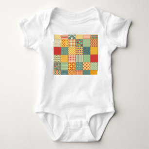 Body Patchwork coloré : ornements abstraits sans coutur